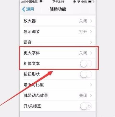 怎么调整手机字体苹果版苹果手机字体变粗怎么设置-第2张图片-太平洋在线下载